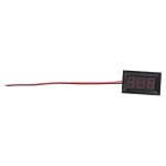 Digital Voltmeter with red LEDs, 4.5 - 30 V, black color case, 3-digit and 3-wire